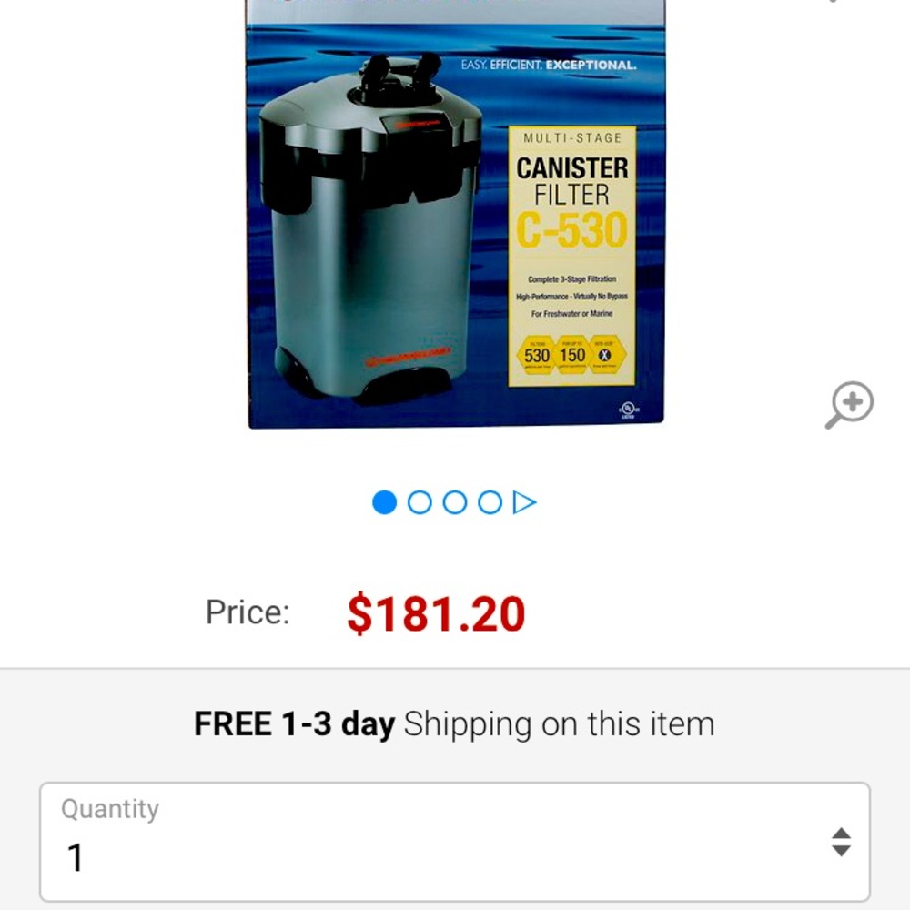 150 gallon canister filtration system